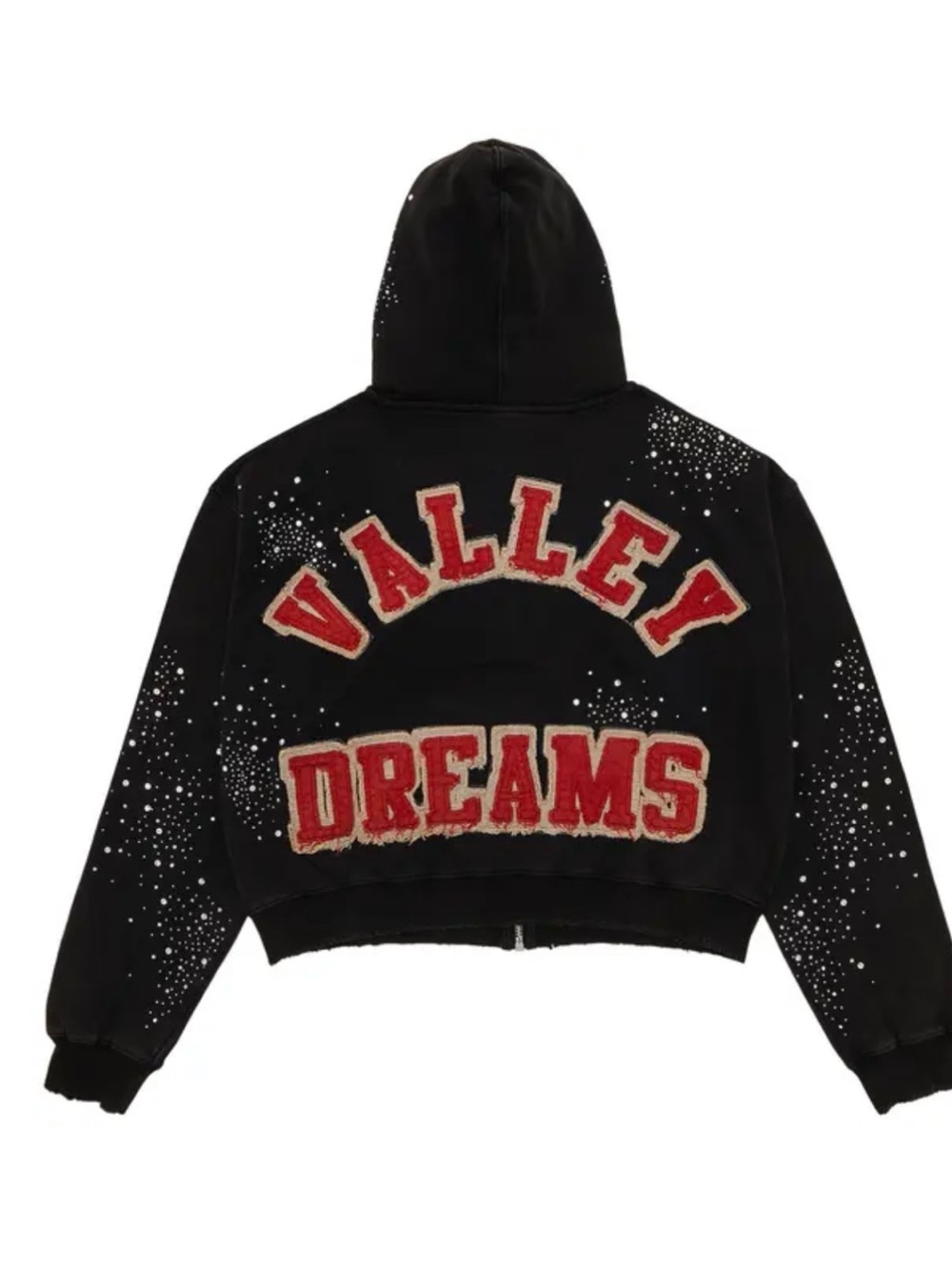 Black 'Valley Dreams' Hooded Jacket